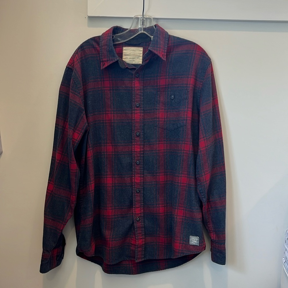 Red and Charcoal Flannel
